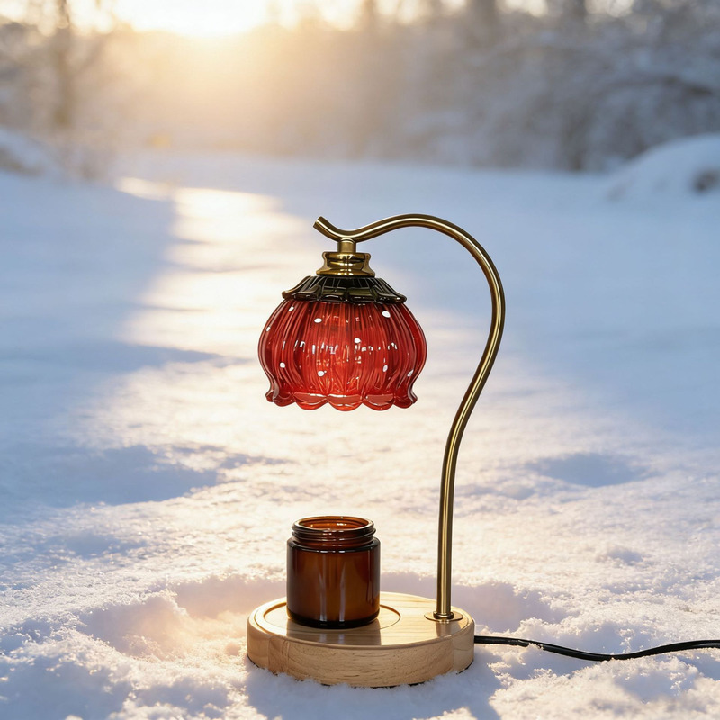 Old Fashioned Glass - Lampe chauffe-bougie en verre nordique, veilleuse