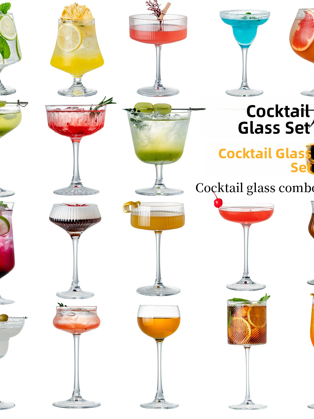 Old Fashioned Glass - Ensemble de verres à cocktail en