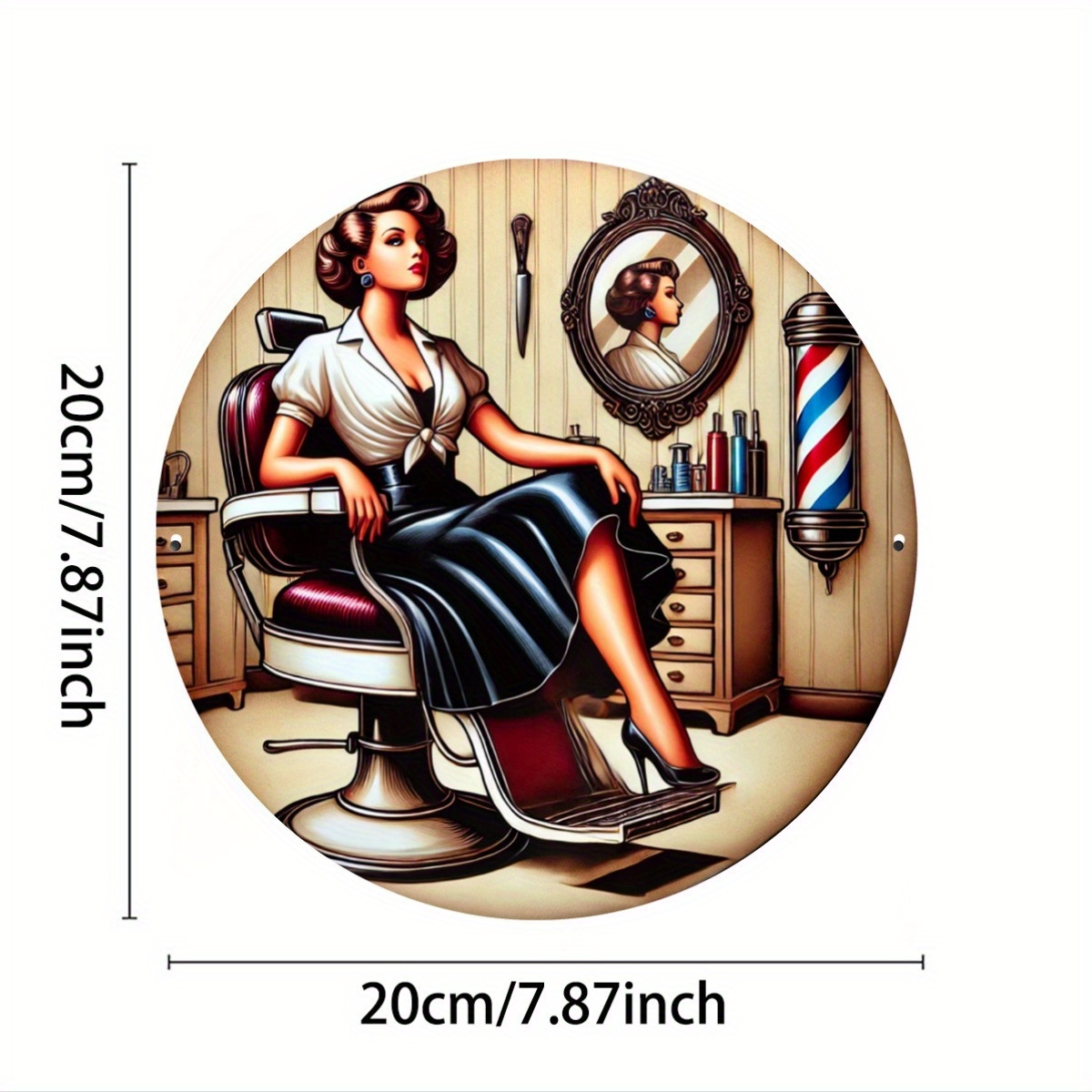 Panneau métallique Vintage pou - Home Barber avis et prix