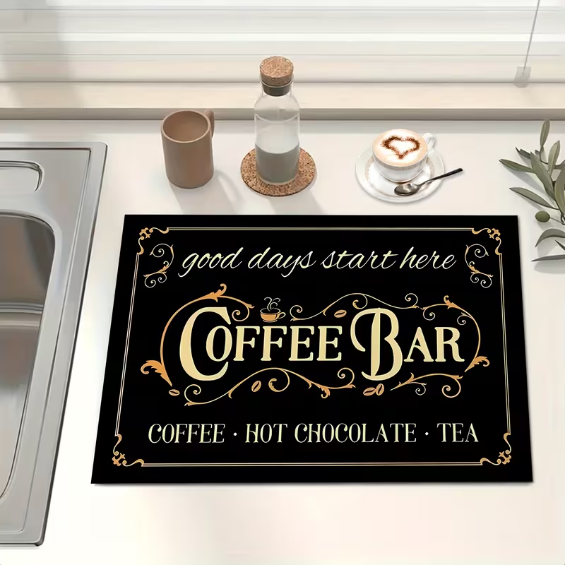 Tapis pour machine à café, tap - Bar Mat Rubber avis et prix